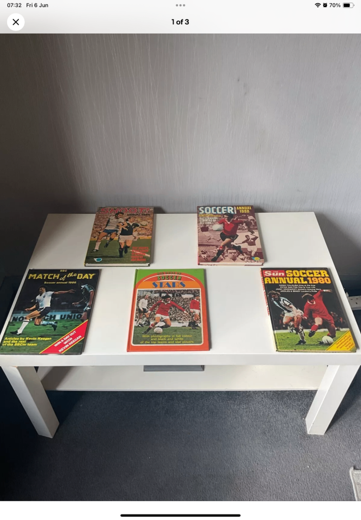 Soccer Annual Collection Of 1980, Excellent Condition 