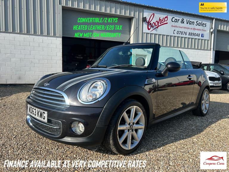 2013 MINI Convertible 1.6 Cooper D Highgate 2dr CONVERTIBLE Diesel Manual