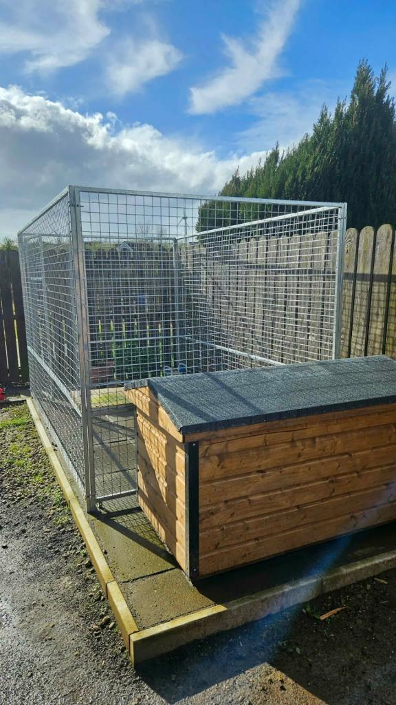 Dog kennel with double insulation, fully weatherproof