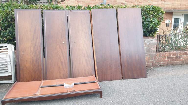 Free solid wood wardrobe - disassembled