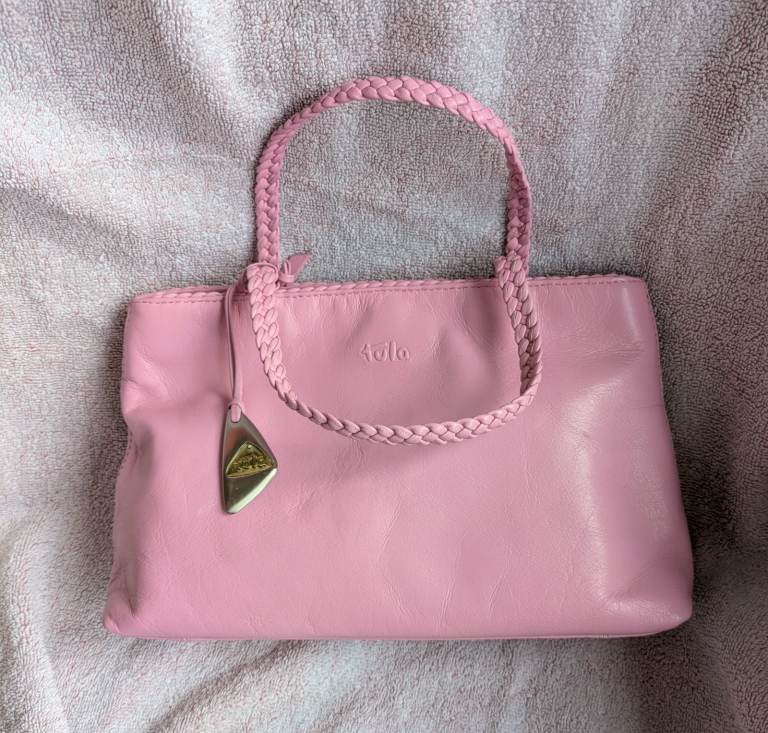 Tula light pink real leather handbag 
