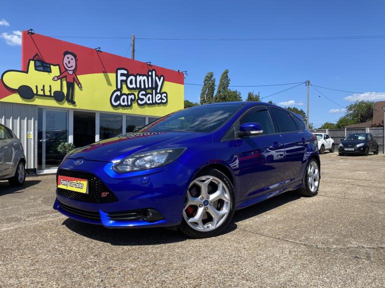2014 FORD FOCUS 2.0T ST-3 BLUE MANUAL PETROL FULL SERVICE HISTORY HEATED LEATHER