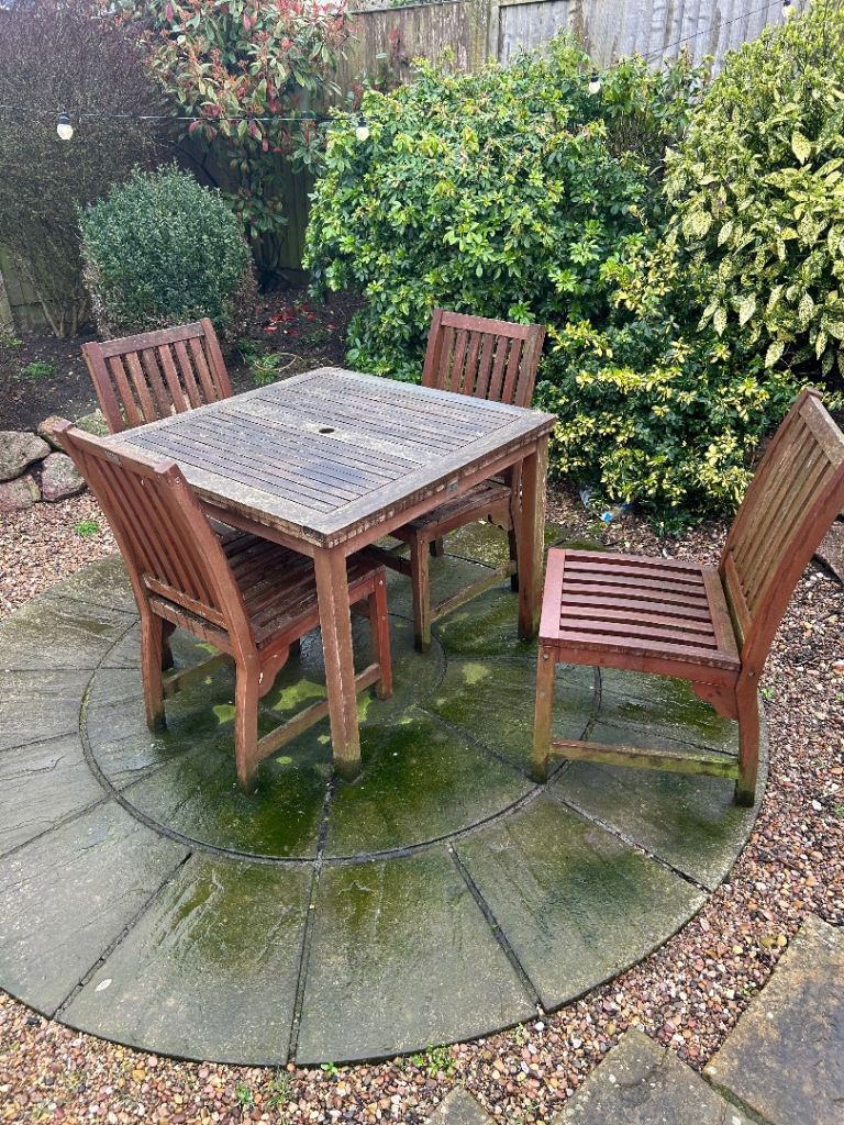 Garden table and chairs