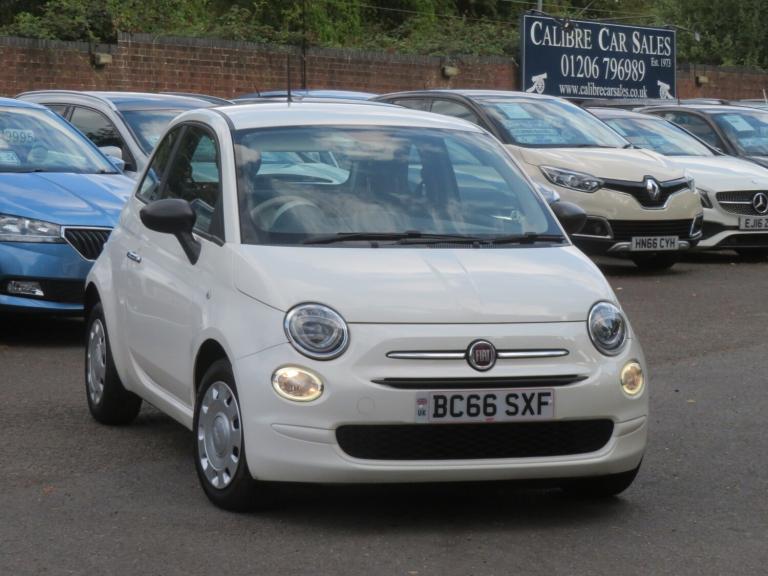 2017 Fiat 500 1.2 Pop 3dr Manual White ULEZ HATCHBACK Petrol Manual