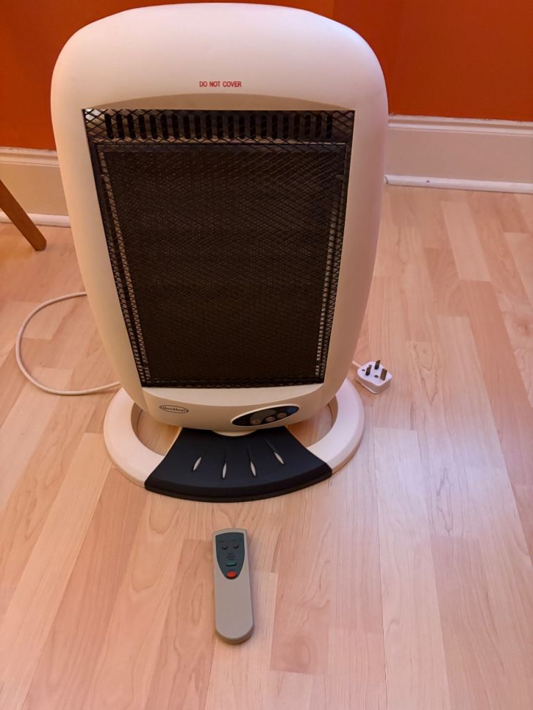 Halogen Heater Instant Heating Portable Quartz Heater Home Office 1200W White 
