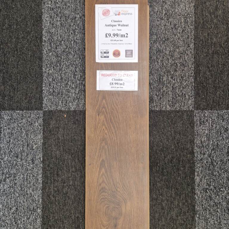 Classico Antique Walnut 7mm Laminate Flooring 