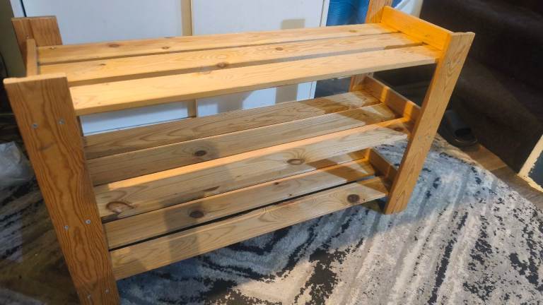 Wooden Shoe Rack