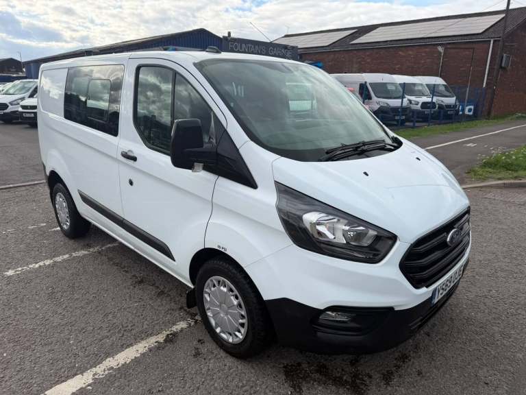2020 Ford Transit Custom 2.0 EcoBlue 105ps Low Roof D/Cab Leader Van 67k a/c crew cab finance  PA...
