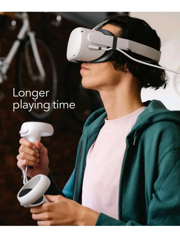 Compatible with Oculus Quest 2 Link Cable, 2-in-1 Powered Link Cable