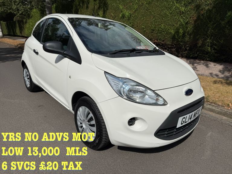 FORD KA 1.2 3 MTH WARTY 13,000 MLS!! 6 SVCS YRS MOT £20 TAX 60 MPG LIKE A NEW CAR !