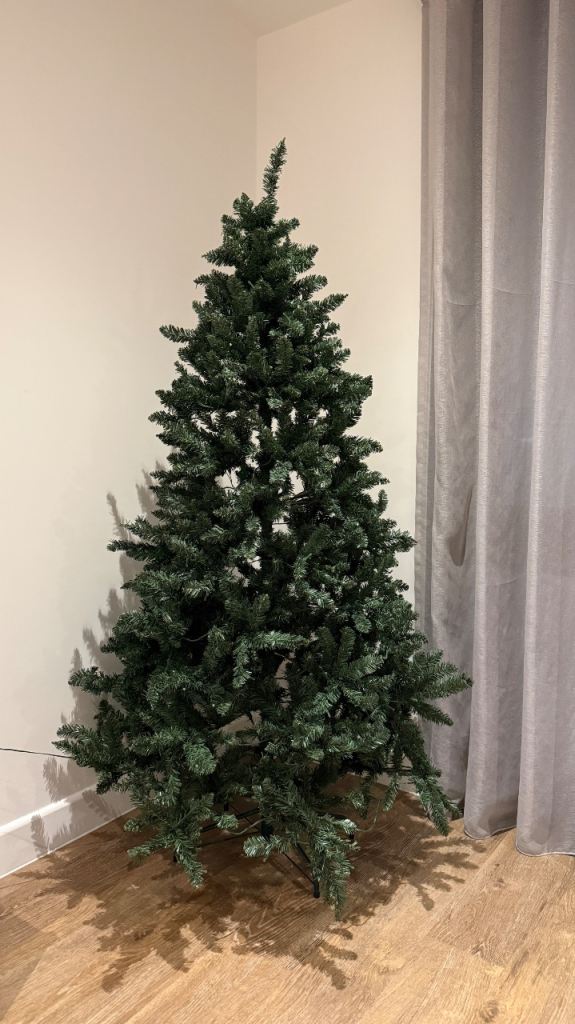 6ft Pre-Lit Artificial Christmas Tree, Good Condition