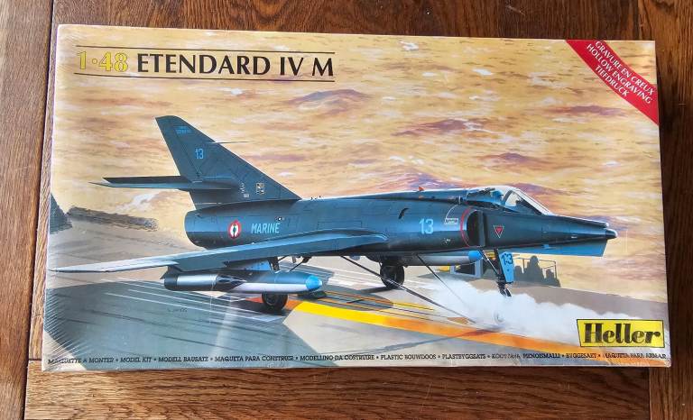 Heller 80425 1/48 Etendard IV M Fighter Sealed Model Kit.