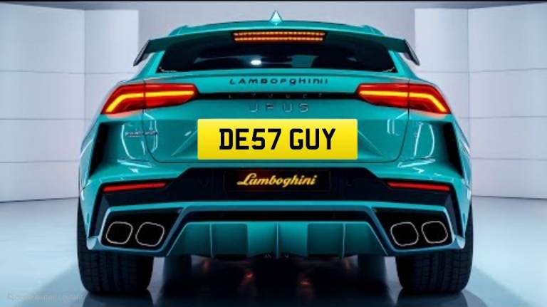 DE57 GUY  .. private number plate 