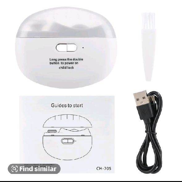 New Automatic Electric Nail Clipper Trimmer – White