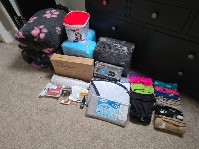 Dog Gate. Playpen. Puppy Pads. Vet Bedding and More