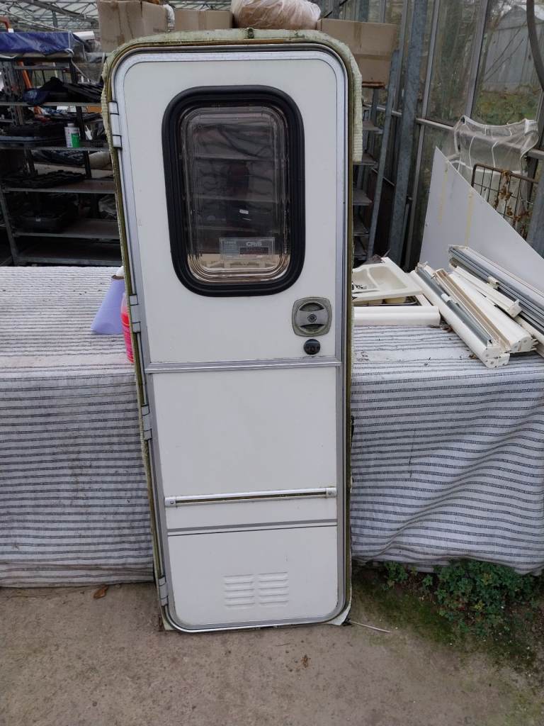 90s caravan door and frame 