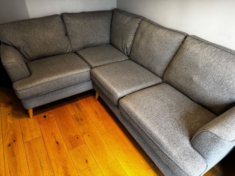 Marks and Spencer Grey Copenhagen Corner Sofa Left Facing 