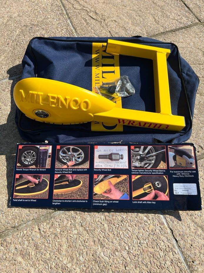 Milenco Wraith 3 Wheel Lock