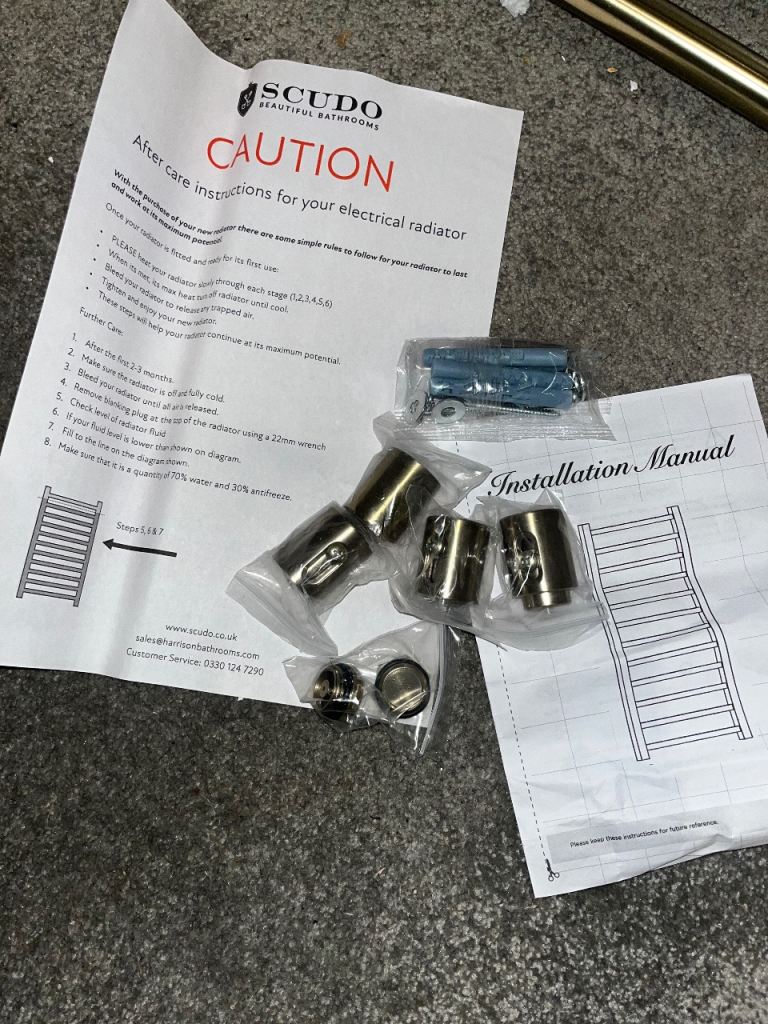 Heated Wall Mounted Towel Rail/Radiator -New