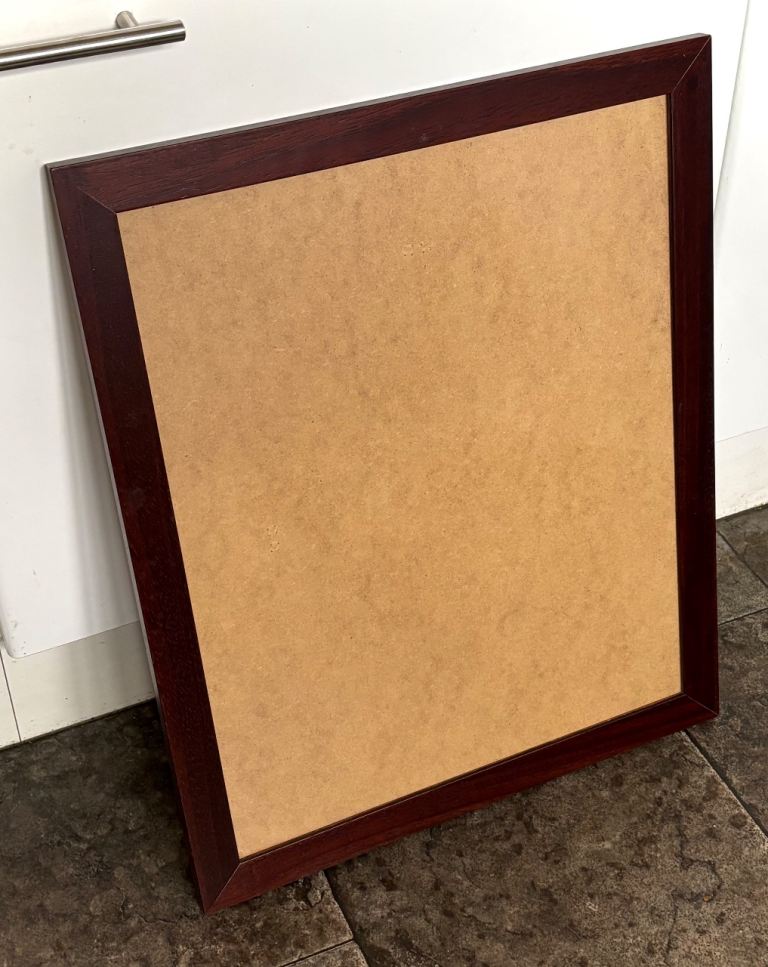 Dark wood picture frame