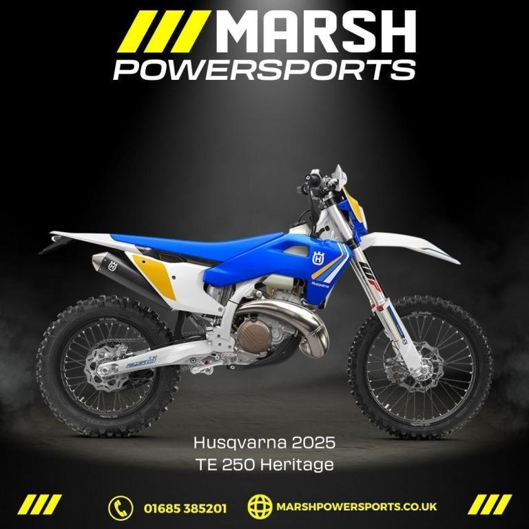 Husqvarna TE 250 Heritage 2025 - Husqvarna Main Dealer - 1250 OFF! 0% Finance!