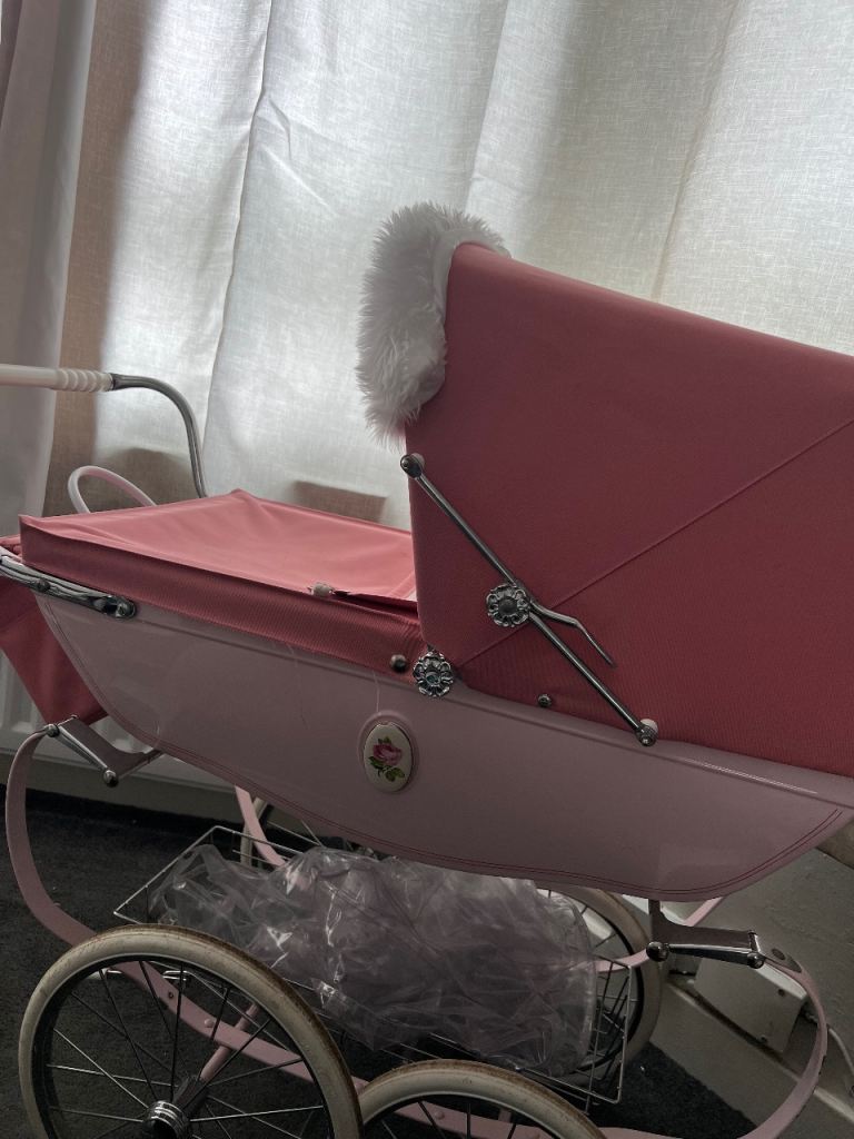 Silver Cross Dolls Pram – Pink, Good Condition
