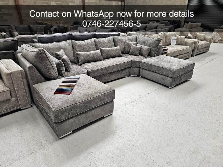 Sale on Brand New Luxury Corner Sofas – U‑Shape Sofa in Multiple Colours