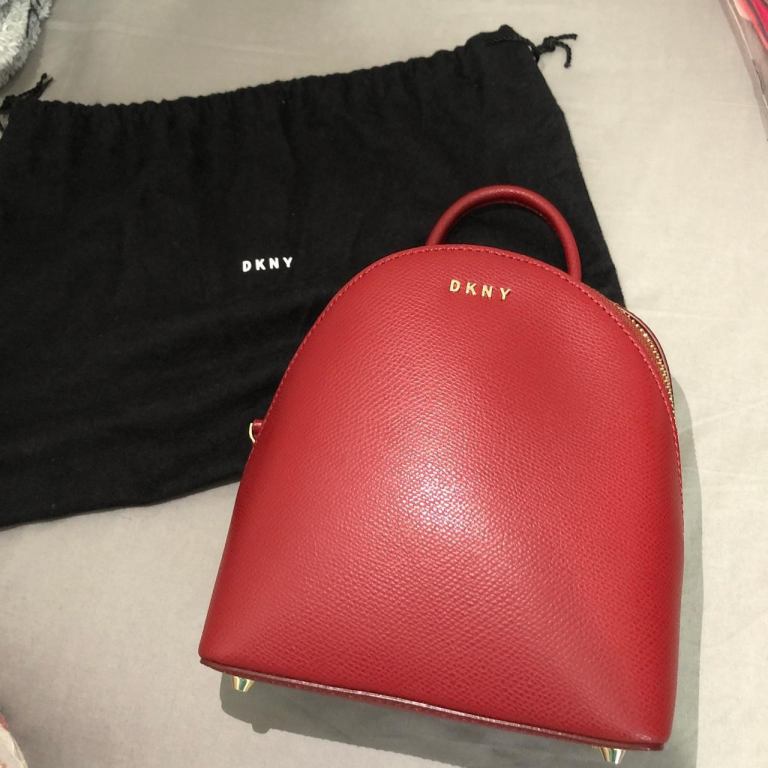 Red DKNY CROSS BODY BAG