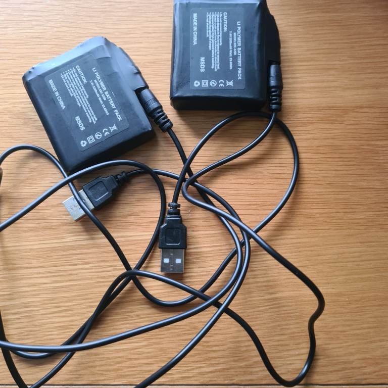 Rechargeable motorcycle gloves batteries 