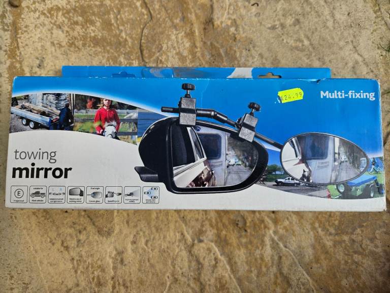 Additional mirror for a trailer (towing mirror) Ring - new