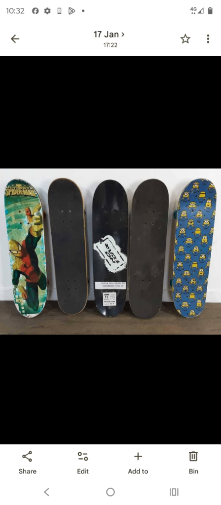 Kids Skateboards and Waveboard – Mixed Set, Good Condition