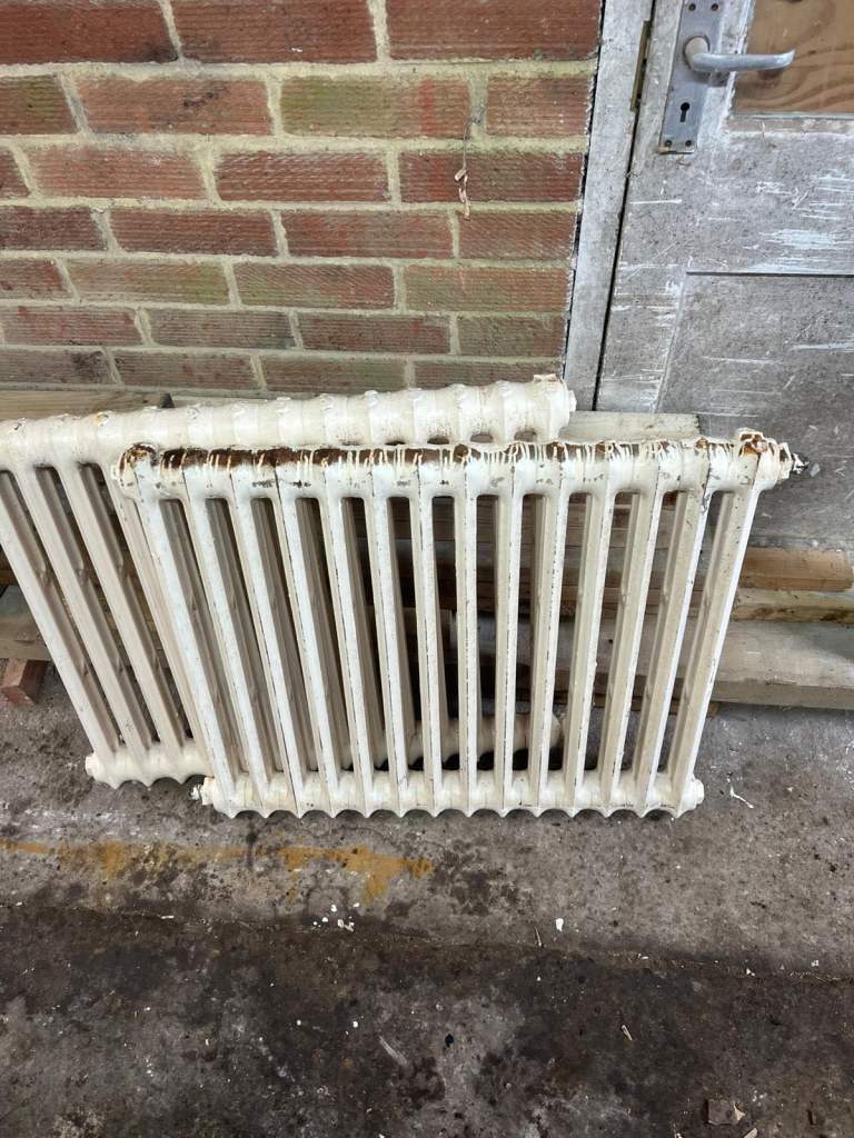 3 X Victorian cast iron radiators 