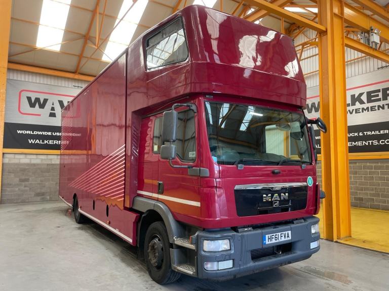 MAN TGM 15.250, 15 TONNE, EURO 5, 4X2 REMOVAL BOX - 2011 - HF61 FVA