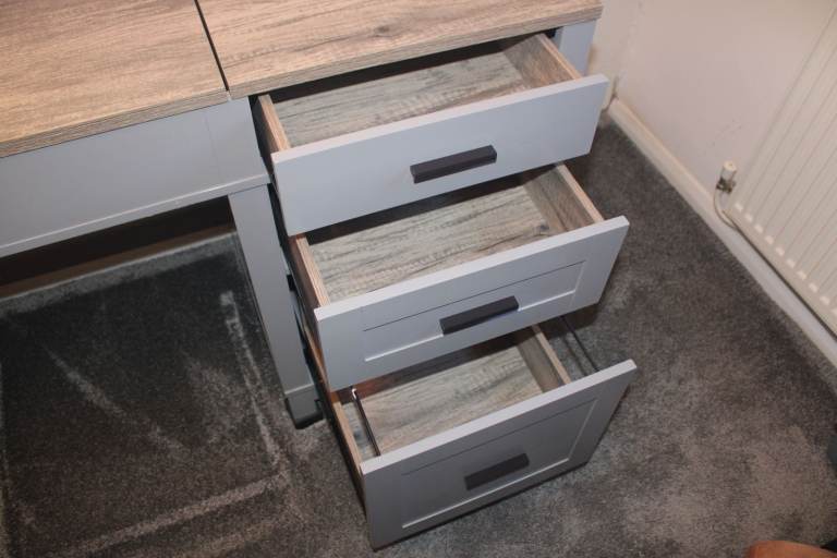 Solid Wood Base Standing Desk - Hardly Used