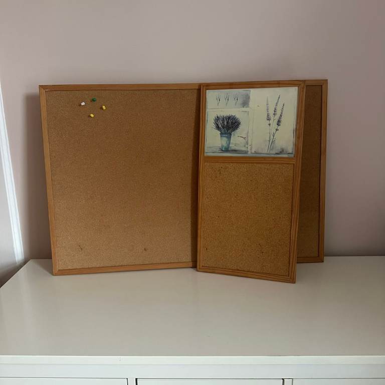 2x Cork Board / Noticeboard