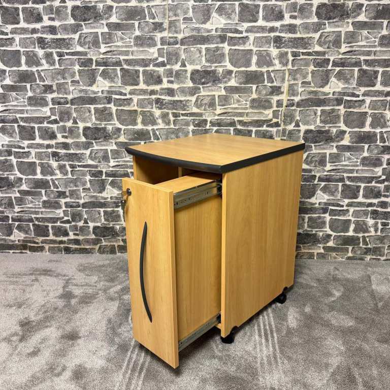 Lockable Media Storage Cabinet on Wheels