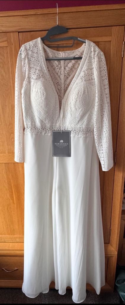 New With Tags House of Mooshki Lexie Wedding Jumpsuit - Ivory, Size 20, New with Tags