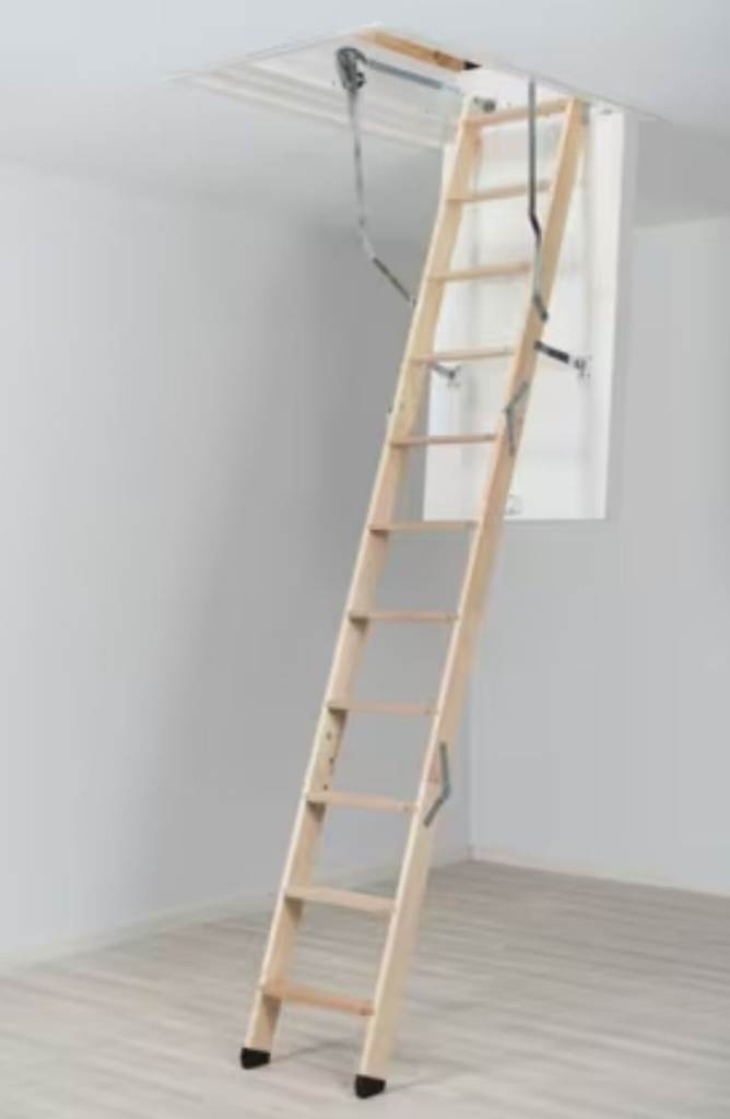 loft hatch with attached ladders