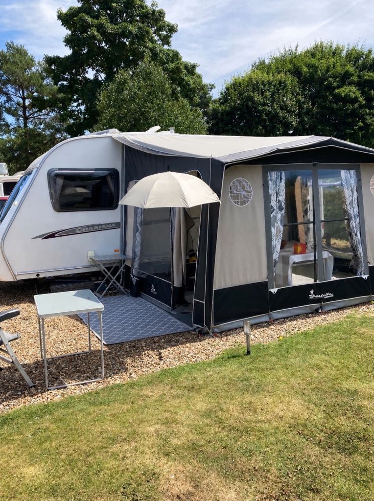 Isabella magnum coal 250 caravan porch awning 