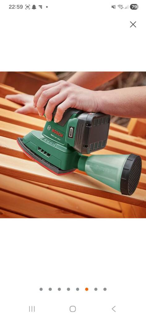 Bosch Easy Sander 18v-8 without battery and charger