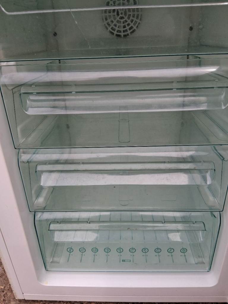 White Freestanding Freezer with Drawers – Good Condition