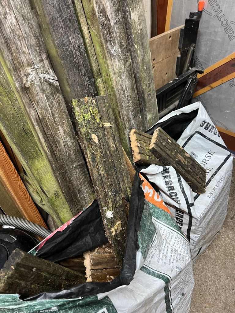 Free firewood - old decking just taken up.