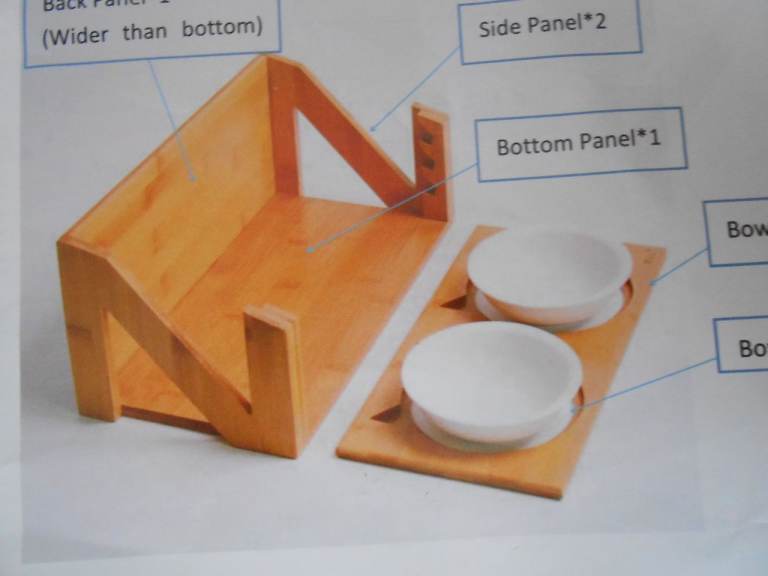 Pet Bowl and Stand - - £5 - - -