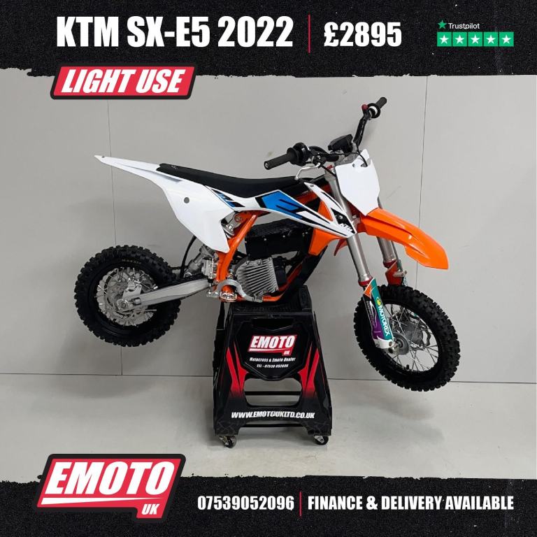 KTM SX-E 5 E5 EE5 50 2022 Electric Motocross Bike @EmotoUK - Finance Available