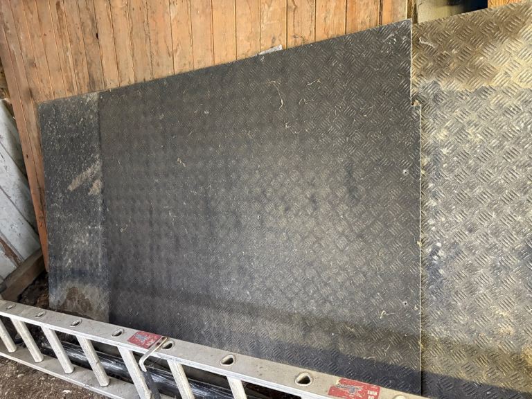 Used Aluminium Chequer Plate Sheets - Fair Condition