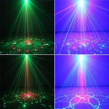 image for Red Green & Blue Lasers & LED to create full colour lights with remote  & mount
