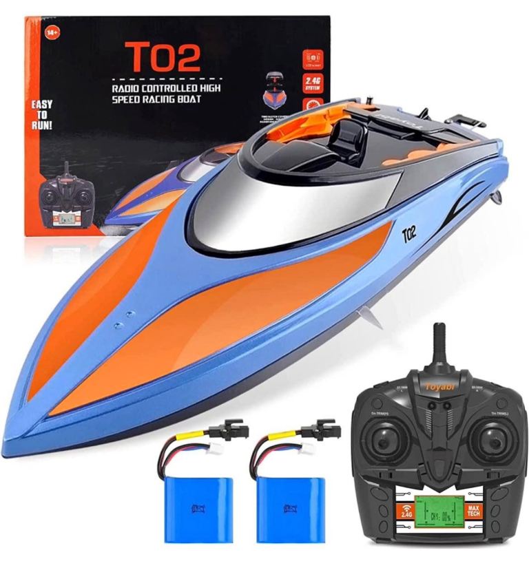 Remote Control Boats for Kids and Adults 2.4GHZ 15MPH High Speed RC Boat for Pools and Lakes Fast RC