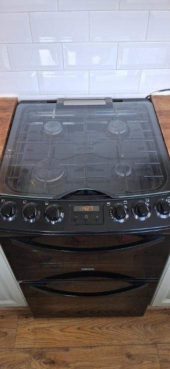 Freestanding Zanussi Gas Double Oven 