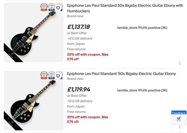 *BRAND NEW* Epiphone Les Paul Standard LIMITED BIGSBY EDITION Luxury Case. Rhiwbina.
