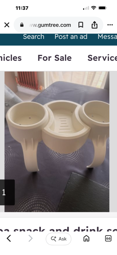 Spa snack and drink tray 